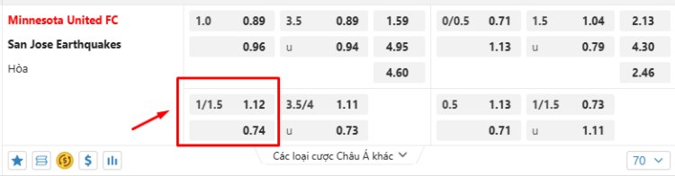 chấp 1.25