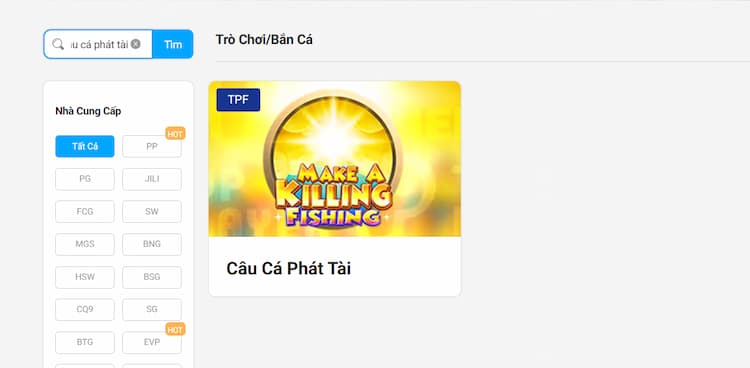 Chọn câu cá phát tài